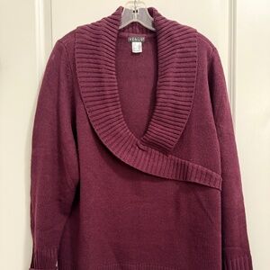 VENUS burgundy sweater.